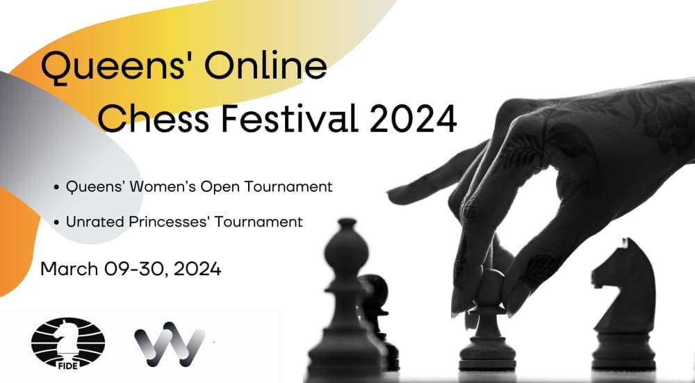 Шахматный онлайн-фестиваль Queens возвращается в марте 2024 года