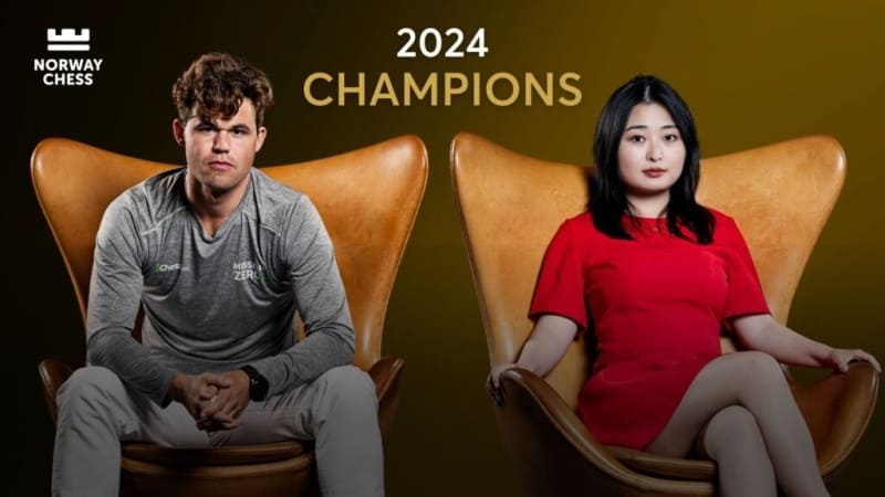 Магнус Карлсен и Цзюй Вэньцзюнь – победители Norway Chess 2024