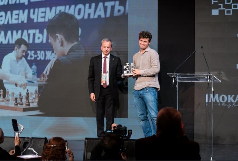 Magnus Carlsen Магнус Карлсен Юдит Полгар FIDE 100 Awards ФИДЕ