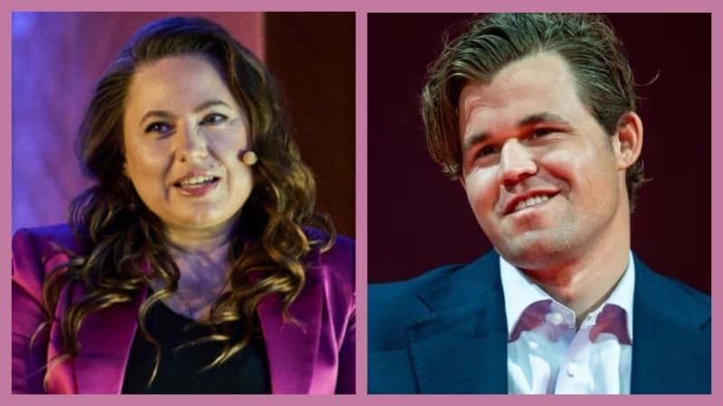 Magnus Carlsen Judit Polgar Магнус Карлсен Юдит Полгар FIDE 100 Awards