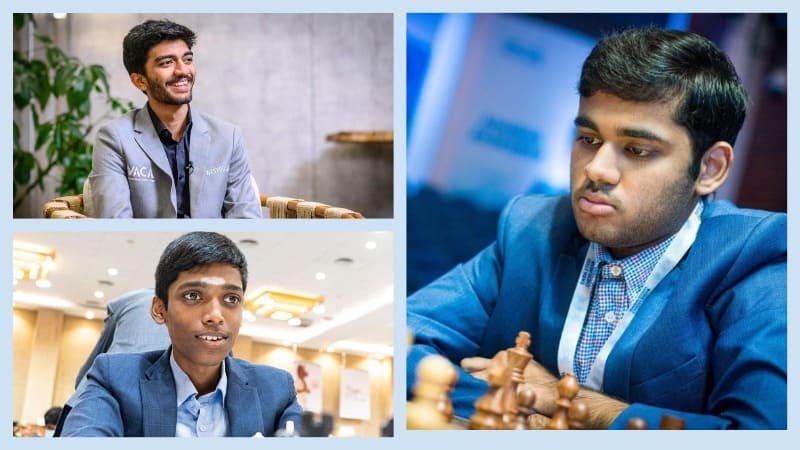 Впервые три шахматиста из Индии вошли в ТОП-10 мирового рейтинга ФИДЕ