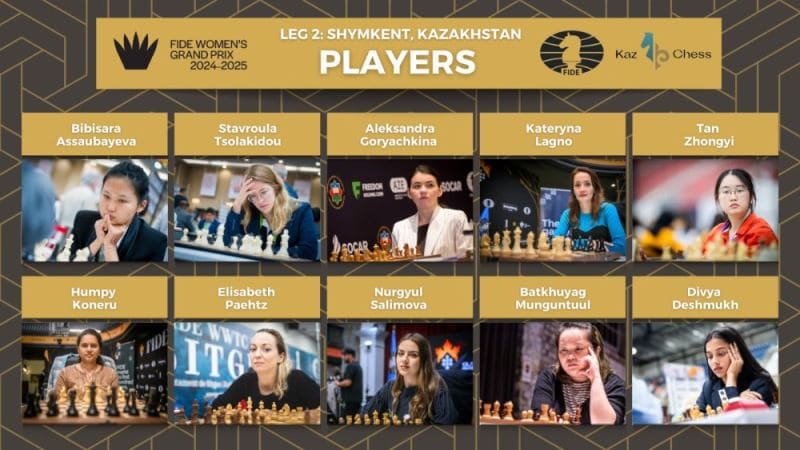 FIDE Women Grand Prix 2024-2025 ФИДЕ Гран-при женщины Шымкент Shymkent