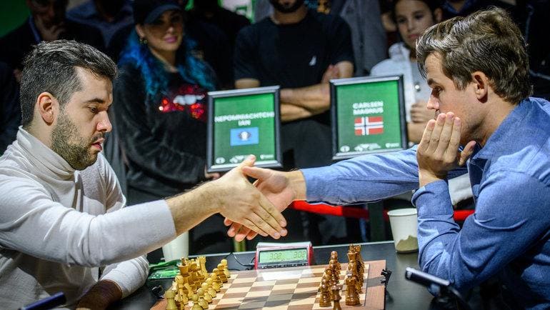 Магнус Карлсен Ян Непомнящий шахматы блиц FIDE World Blitz Magnus Nepo