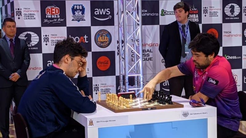 Хикару Накамура прервал беспроигрышную серию Алирезы Фирузджи на Global Chess League 2024