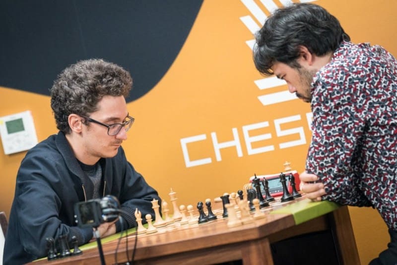 Fabiano Caruana Chess 9LX Showdown Saint Louis Hikaru Nakamura Хикару